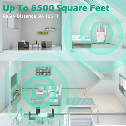 HighSpeed Wireless Signal Repeater WiFi Range Extender And Network Router Booster With Coverage For 2
