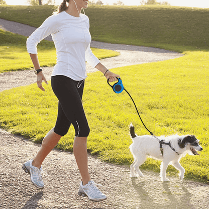 165FT Automatic Retractable Dog Leash With Lock Durable TangleFree Pet Collar Walking Lead For Medi 3