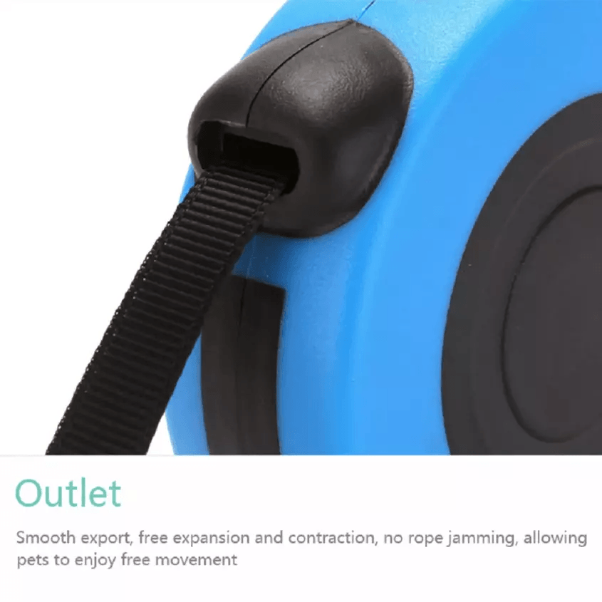 165FT Automatic Retractable Dog Leash With Lock Durable TangleFree Pet Collar Walking Lead For Medi 5