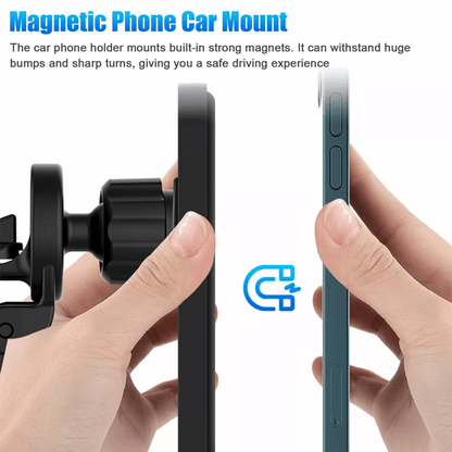 MagSafe Magnetic Car Mount Wireless Charger For IPhone Air Vent Phone Holder With Fast Charging Sup 2