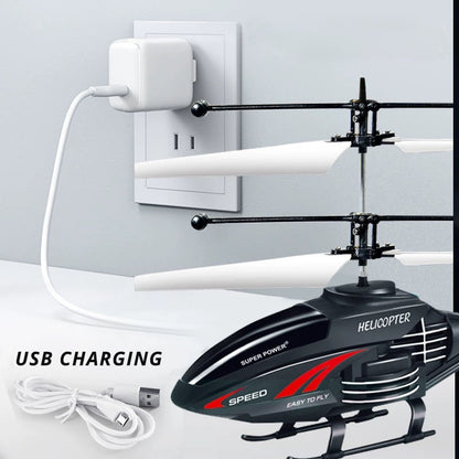 2-Channel Gesture Control Suspension Helicopter – Remote Induction Aircraft with LED Lights – Kids Toy for Boys & Girls