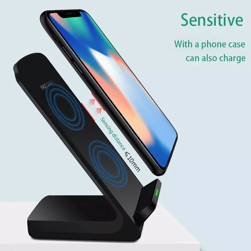 15W Qi Wireless Fast Charger Stand Dock For Samsung Galaxy S22S21S20 IPhone 131211X8  Universal Cha 2