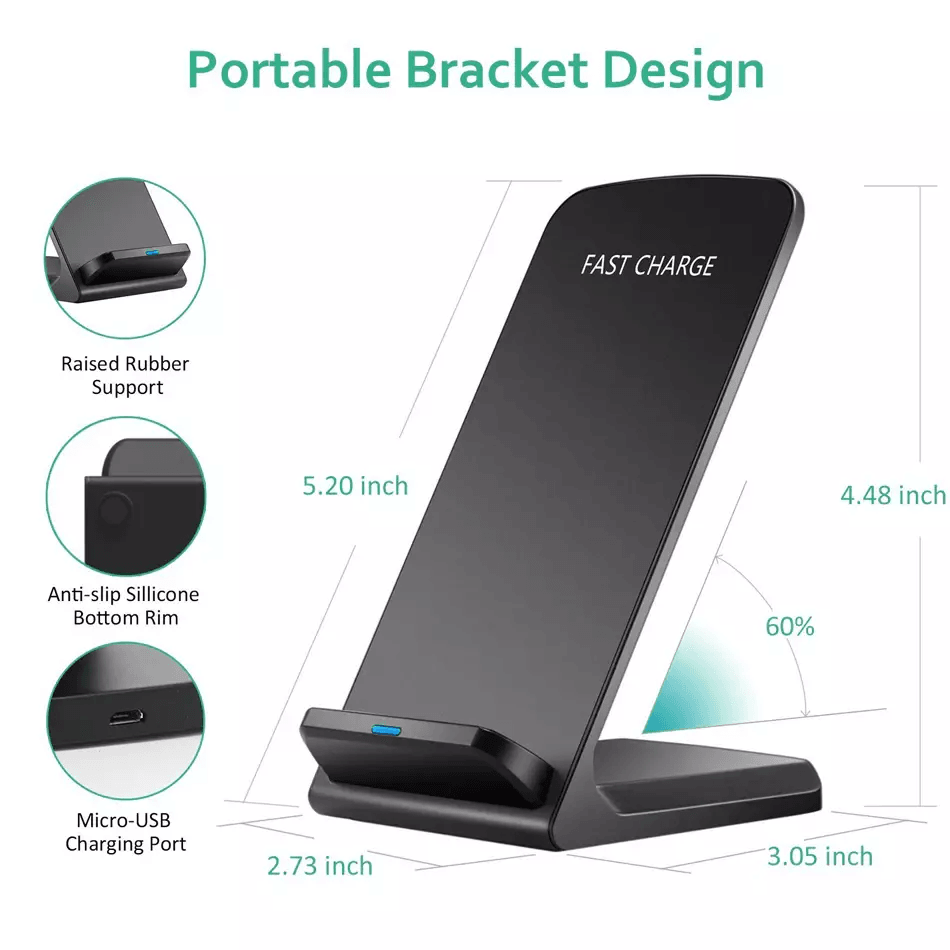 15W Qi Wireless Fast Charger Stand Dock For Samsung Galaxy S22S21S20 IPhone 131211X8  Universal Cha 9