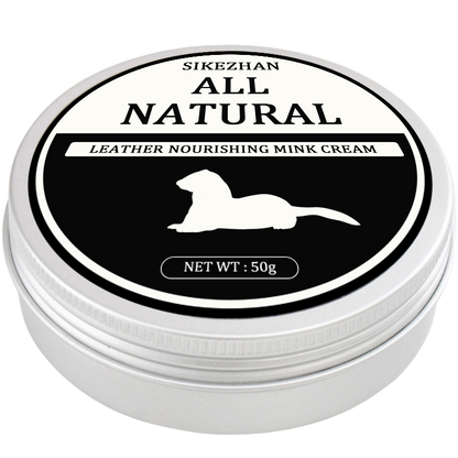 Premium Leather Cleaning Cream – Car Seat Maintenance & Restoration with Mink Oil