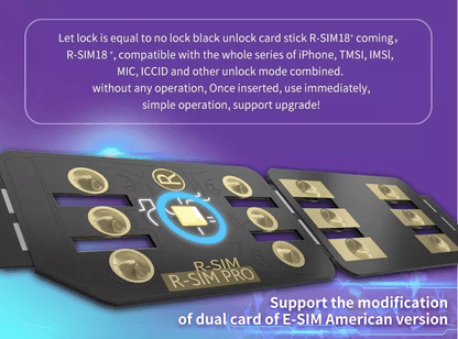 RSIM18 Nano Unlock Card For IPhone 14131211 Pro Max XR Compatible With IOS 16 7