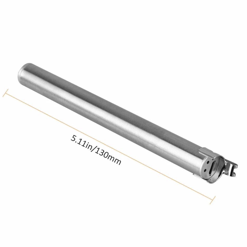Stainless Steel Torch Pen Light USB Rechargeable LED Mini Tactical Flashlight For Emergency Inspect 10