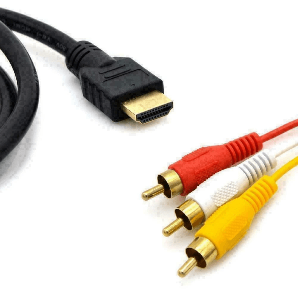 5FT HDMI Male To 3 RCA Video Audio AV Adapter Cable  1080p HDTV Transmitter 6