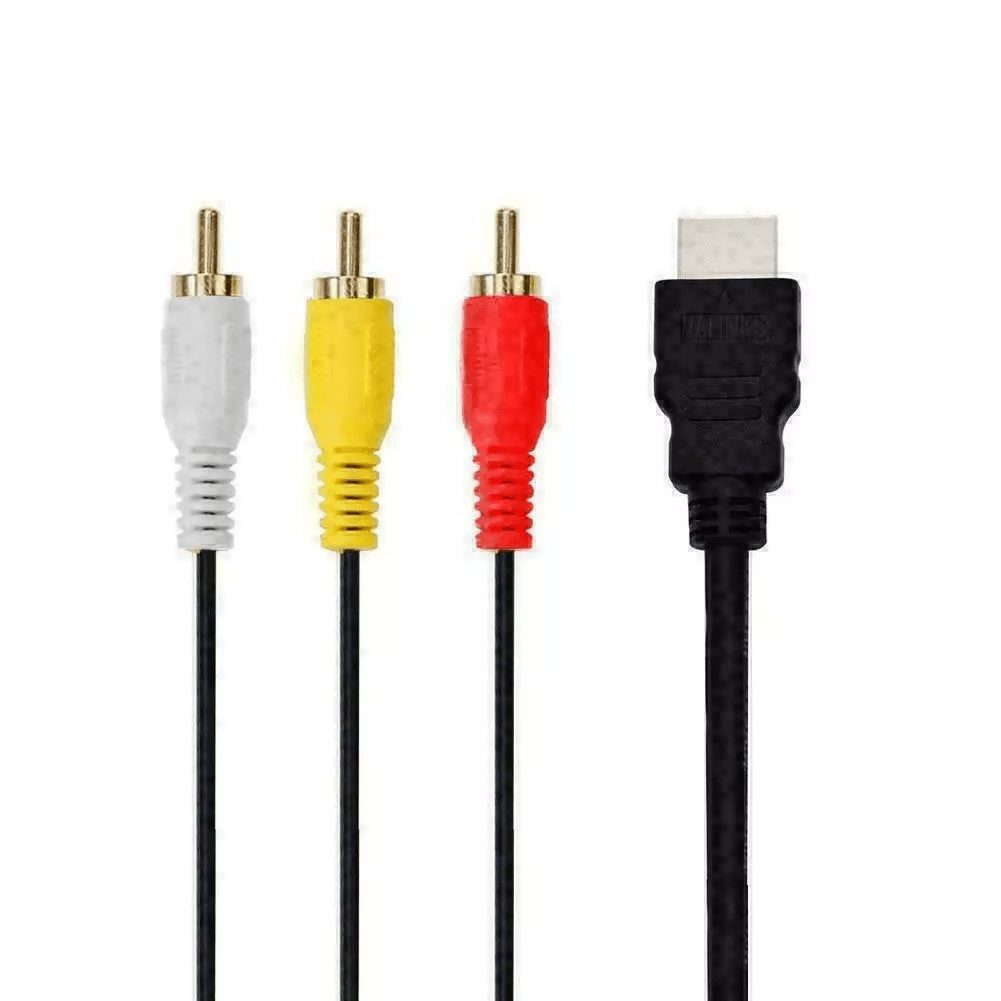 5FT HDMI Male To 3 RCA Video Audio AV Adapter Cable  1080p HDTV Transmitter 5
