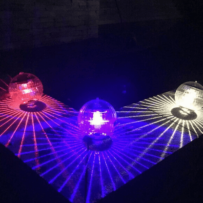 Rotating RGB Outdoor Solar LED Floating Light Waterproof Garden Pond Pool Lamp For Night Lighting   4