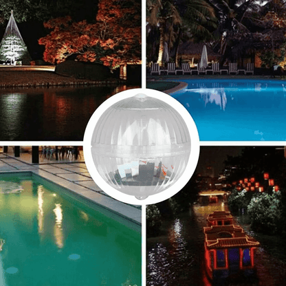 Rotating RGB Outdoor Solar LED Floating Light Waterproof Garden Pond Pool Lamp For Night Lighting   3