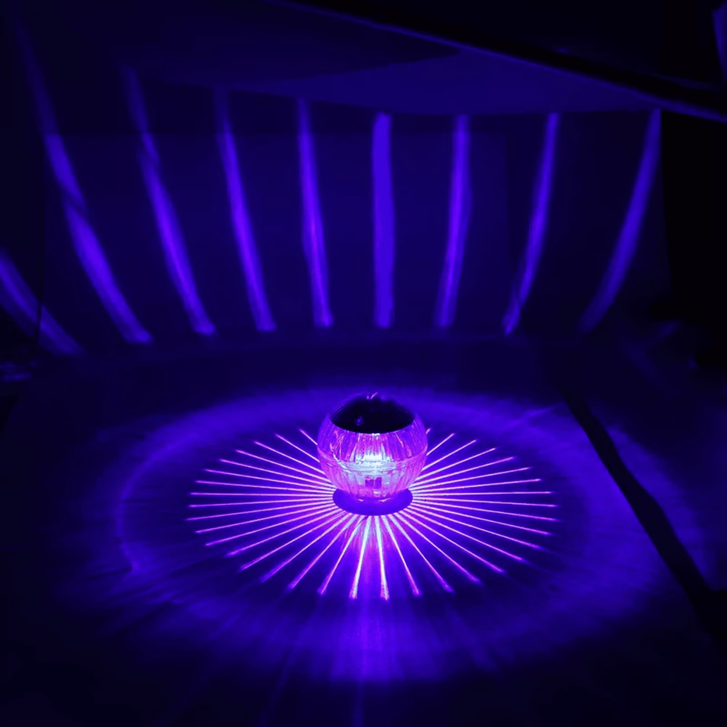 Rotating RGB Outdoor Solar LED Floating Light Waterproof Garden Pond Pool Lamp For Night Lighting   9
