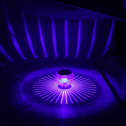 Rotating RGB Outdoor Solar LED Floating Light Waterproof Garden Pond Pool Lamp For Night Lighting   9