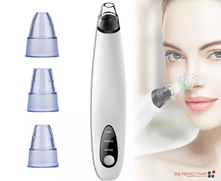 Electric Blackhead Remover Cleaner Face Diamond Pore Vacuum with Whitehead Suction Tool