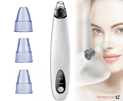 Electric Blackhead Remover Cleaner Face Diamond Pore Vacuum with Whitehead Suction Tool