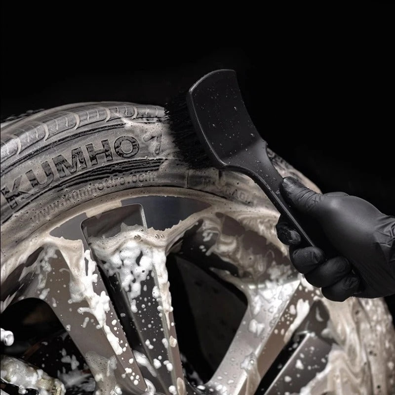 Durable Car Wheel Brush Set – Tire Rim, Carpet & Hub Cleaning Brush for Auto Detailing & Washing