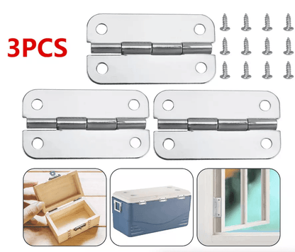 Stainless Steel Cooler Hinges & Screws for Igloo Ice Chest Parts Replacement Kit