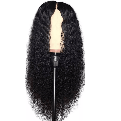 Long Curly Lace Front Wig For Women AA Hair Brazilian Human Wavy Hair Wig With Natural Scalp Look B 1