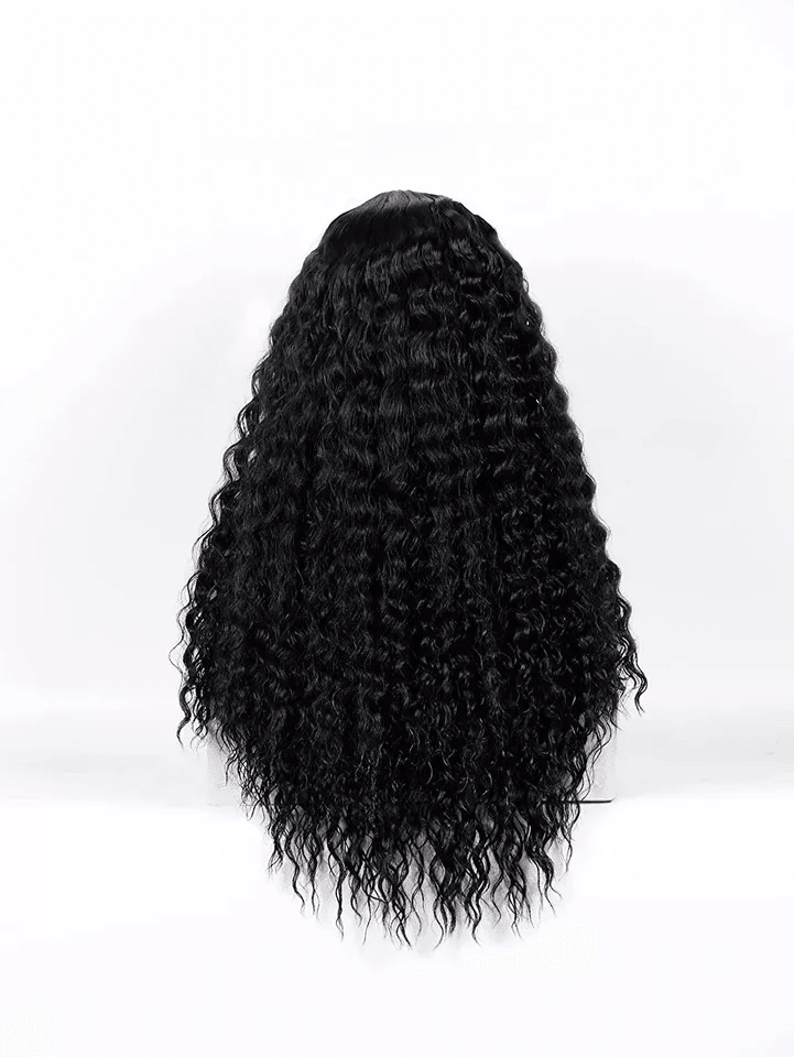 Long Curly Lace Front Wig For Women AA Hair Brazilian Human Wavy Hair Wig With Natural Scalp Look B 5