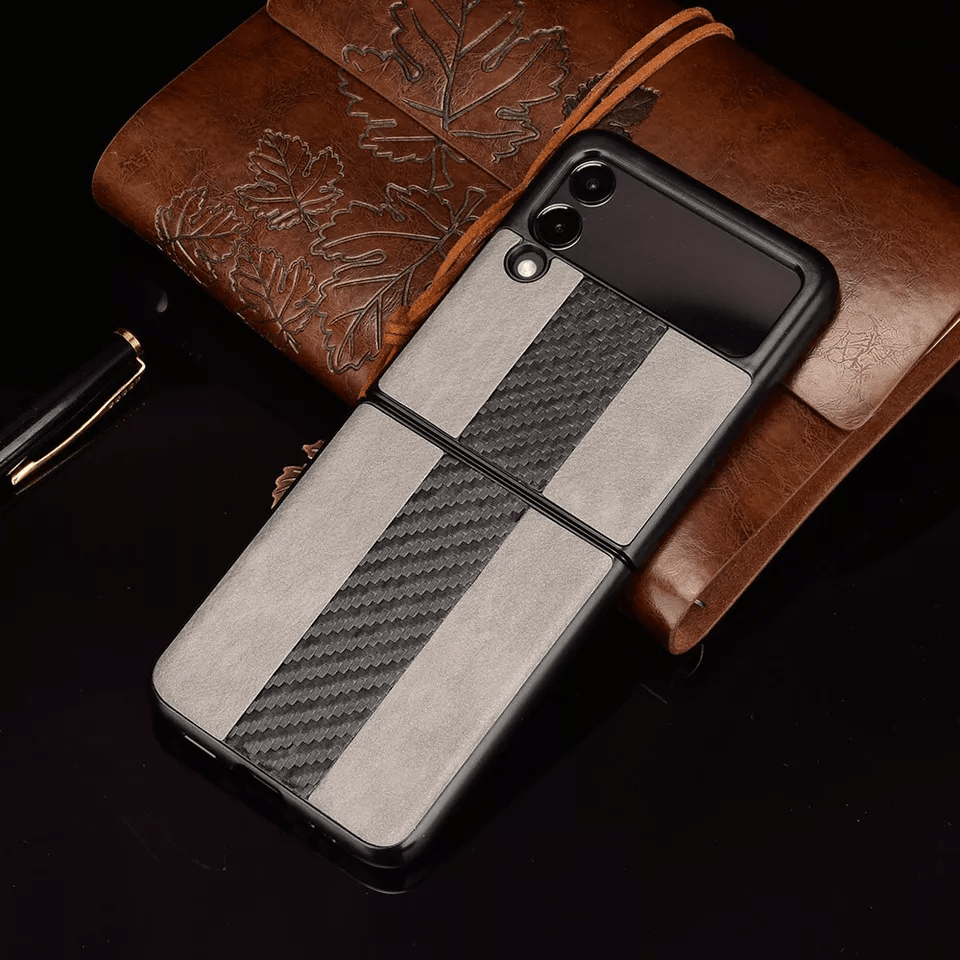 For Samsung Galaxy Z Flip 3 5G Slim Leather Folding Shockproof Case Cover 1