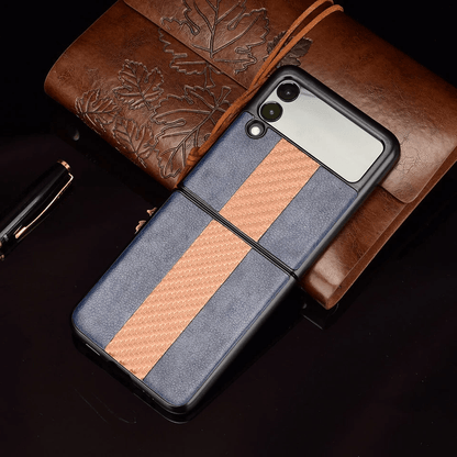 For Samsung Galaxy Z Flip 3 5G Slim Leather Folding Shockproof Case Cover 2