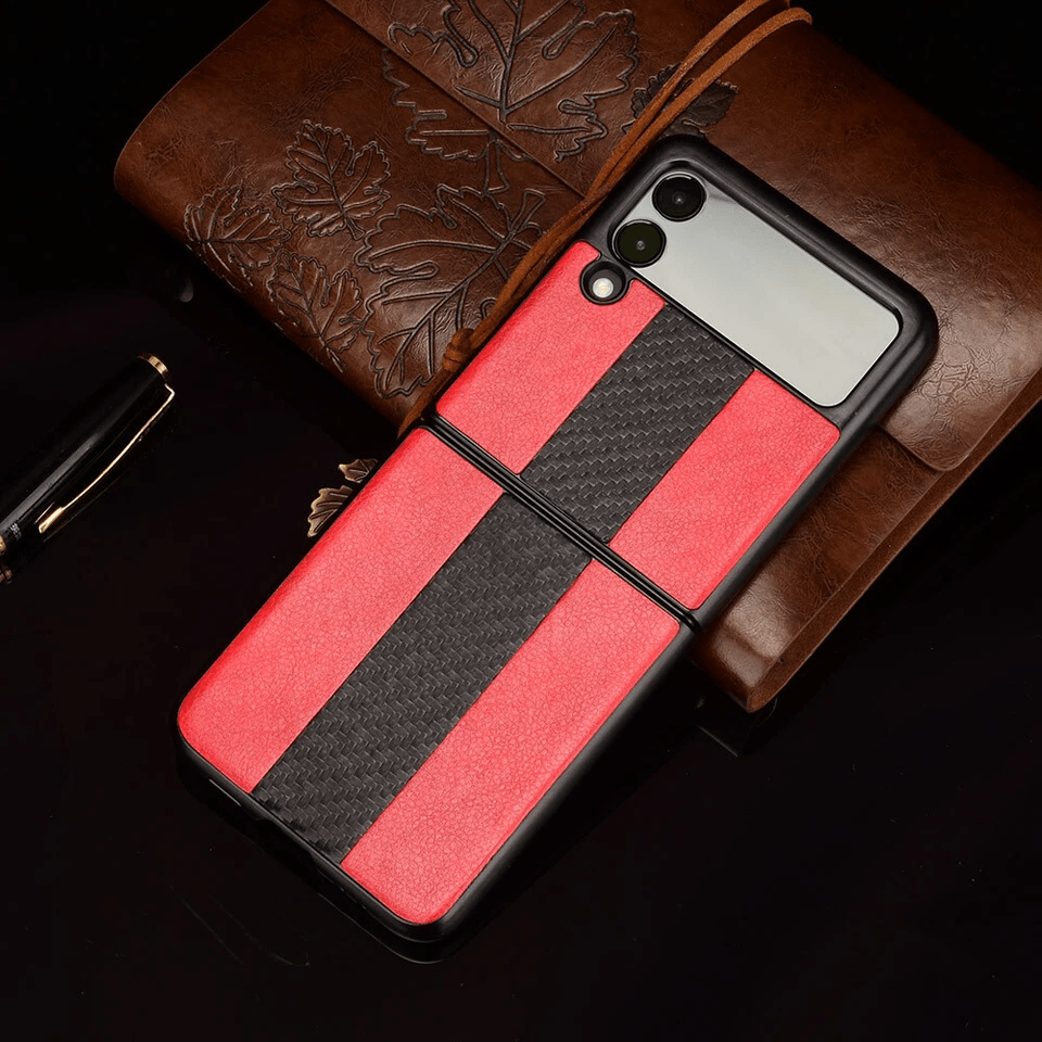 For Samsung Galaxy Z Flip 3 5G Slim Leather Folding Shockproof Case Cover 3