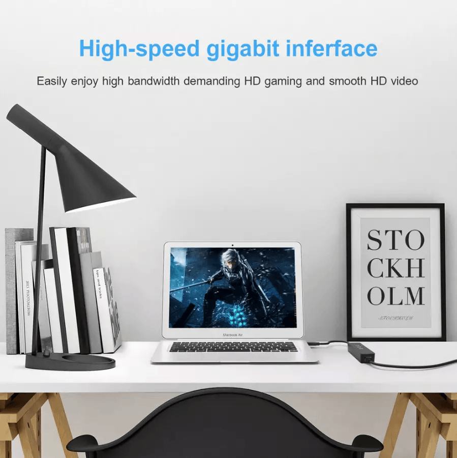 USB 30 Gigabit Ethernet LAN RJ45 1000Mbps Network Adapter For Windows PC Mac Chromebook Linux 2