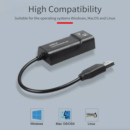 USB 30 Gigabit Ethernet LAN RJ45 1000Mbps Network Adapter For Windows PC Mac Chromebook Linux 4