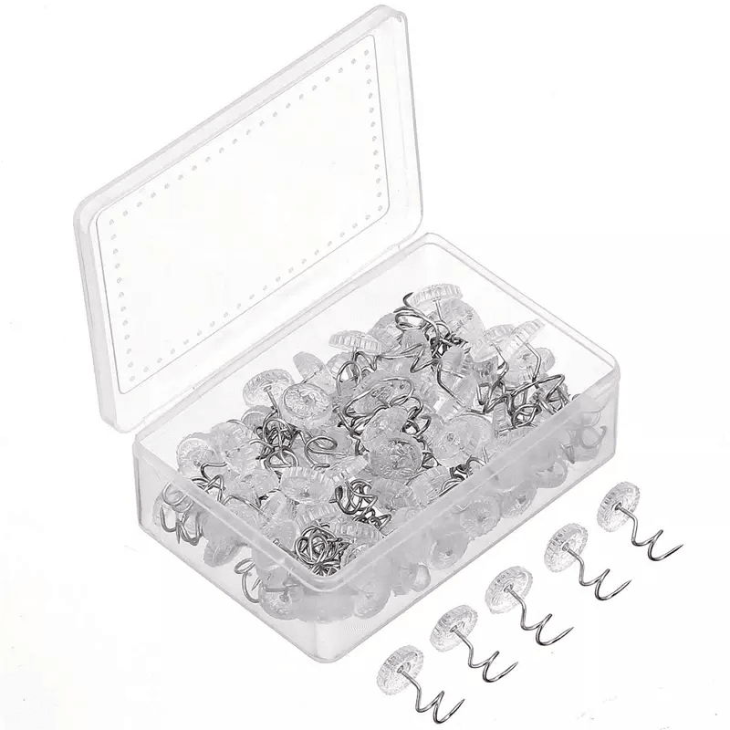 Clear Head Upholstery Tacks Headliner Pins Pack Twist Pins For Bed Sofa Chair Covers  Car Headliner 8