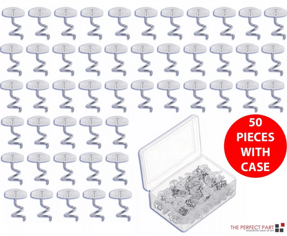 Clear Head Upholstery Tacks Headliner Pins, Pack Twist Pins for Bed, Sofa, Chair Covers & Car Headliners