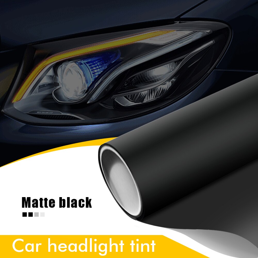 Smoke Headlight Tint Vinyl Film – Waterproof PVC Car Sticker – DIY Fog Light Cover for Cars