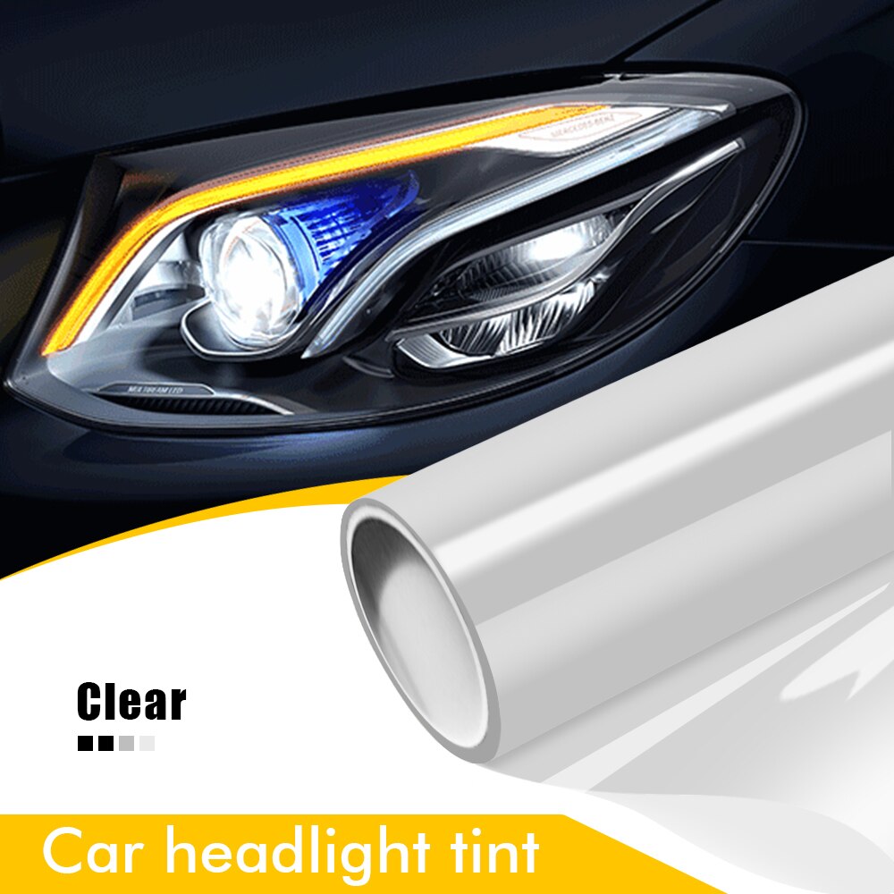 Smoke Headlight Tint Vinyl Film – Waterproof PVC Car Sticker – DIY Fog Light Cover for Cars