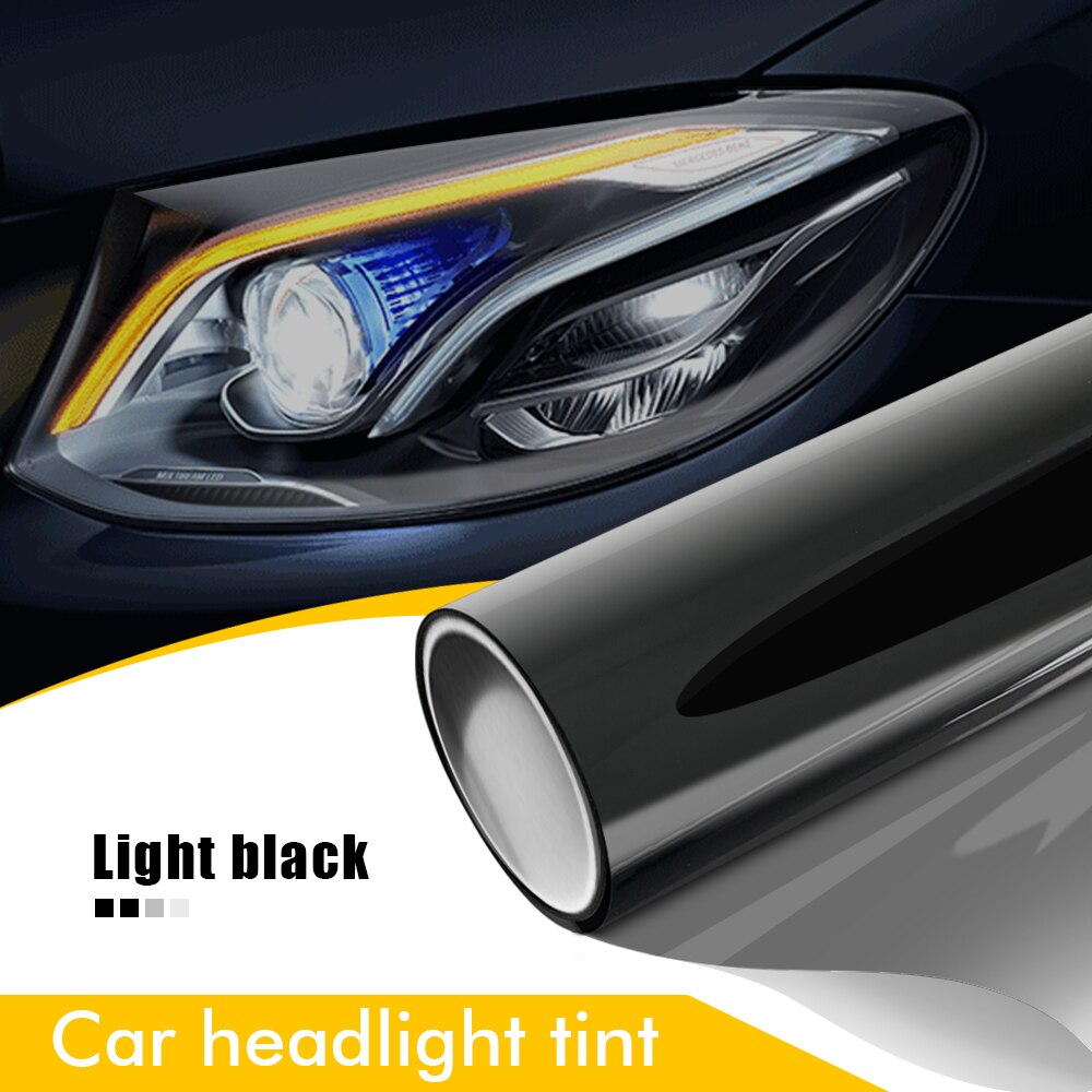 Smoke Headlight Tint Vinyl Film – Waterproof PVC Car Sticker – DIY Fog Light Cover for Cars