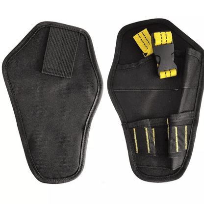 Drill Holster Tool Belt Pouch with Bit Holder, Heavy Duty Hanging Waist Bag for Cordless Drill & Tools