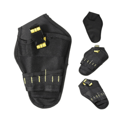 Drill Holster Tool Belt Pouch With Bit Holder Heavy Duty Hanging Waist Bag For Cordless Drill  Tool 3