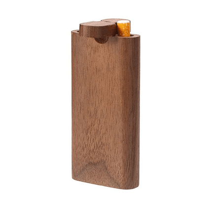 Premium Wooden Dugout Pipe With Self Cleaning Metal Bat Poker Smoking Pipe One Hitter Kit For Discr 5