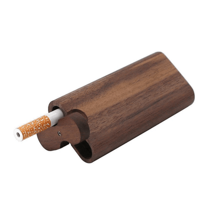 Premium Wooden Dugout Pipe With Self Cleaning Metal Bat Poker Smoking Pipe One Hitter Kit For Discr 11
