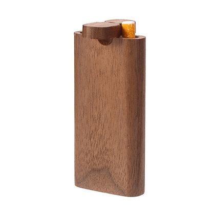 Premium Wooden Dugout Pipe With Self Cleaning Metal Bat Poker Smoking Pipe One Hitter Kit For Discr 13