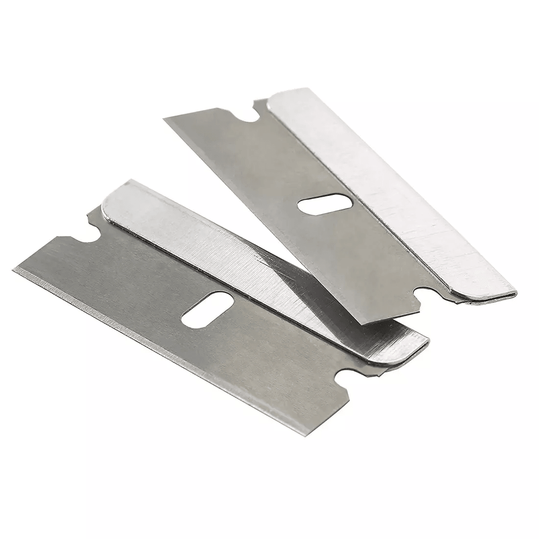 100 PCS Razor Blades Single Edge Extra Sharp High Carbon Steel Safety Scraper Blades For Box Cutter 8