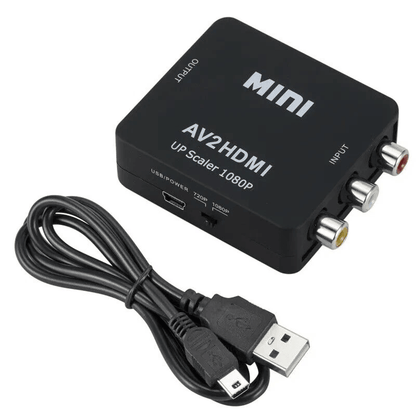 RCA To HDMI Converter AV To HDMI Adapter For TV Monitor Composite CVBS Audio Video Converter For VC 12