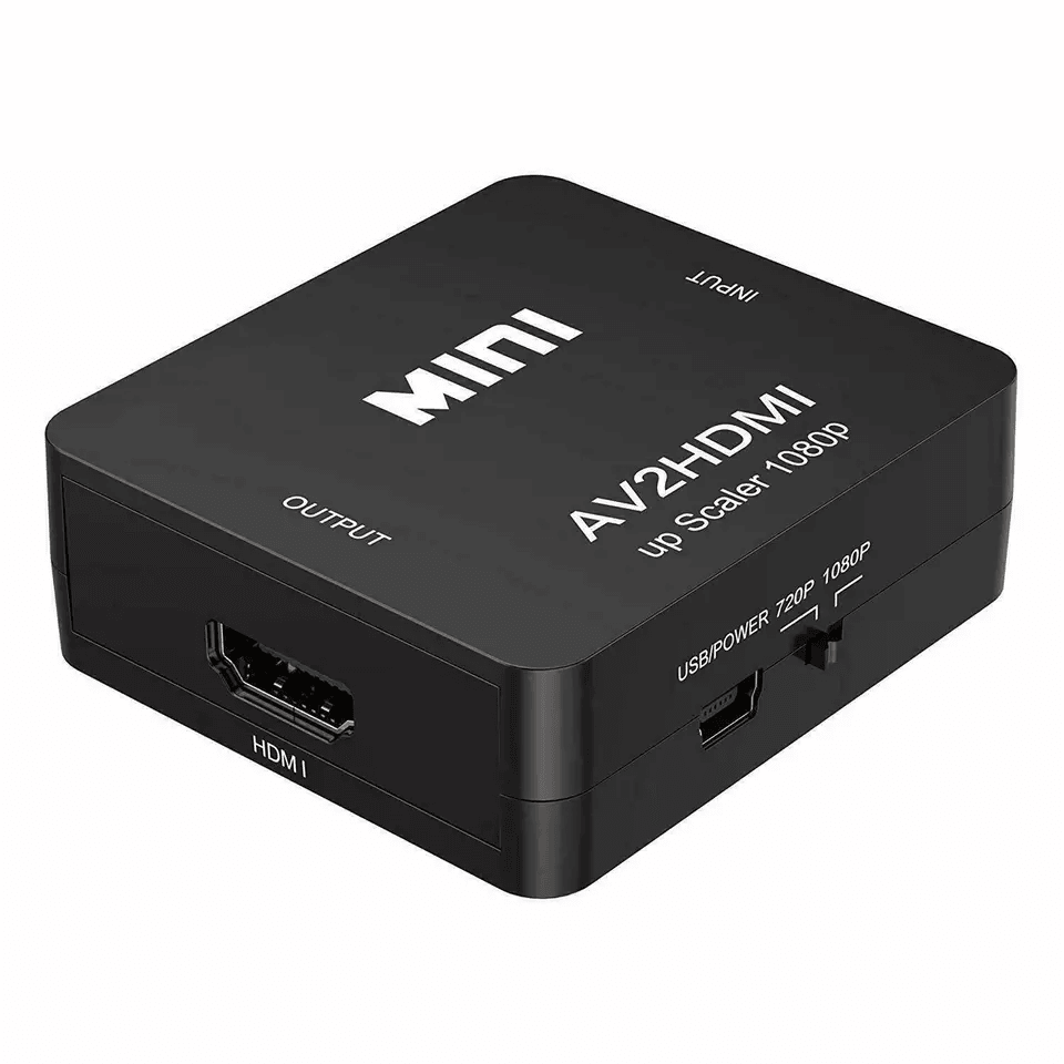 RCA To HDMI Converter AV To HDMI Adapter For TV Monitor Composite CVBS Audio Video Converter For VC 11