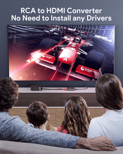 RCA To HDMI Converter AV To HDMI Adapter For TV Monitor Composite CVBS Audio Video Converter For VC 3