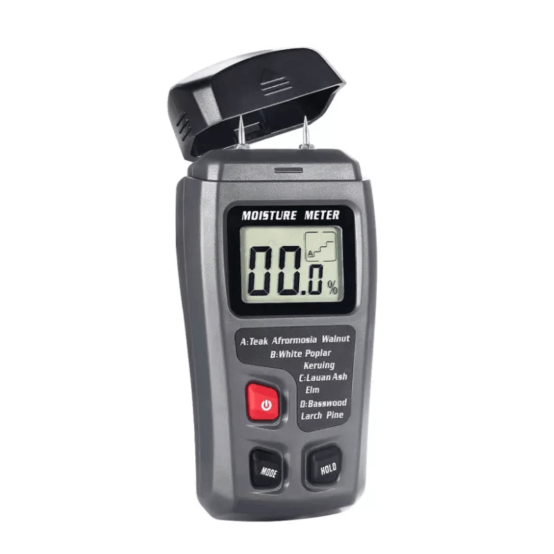 Digital LCD Wood Moisture Meter, Accurate Tester for Firewood, Paper & Cardboard