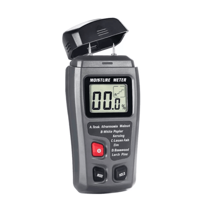 Digital LCD Wood Moisture Meter, Accurate Tester for Firewood, Paper & Cardboard