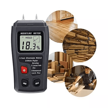 Digital LCD Wood Moisture Meter Accurate Tester For Firewood Paper  Cardboard 3