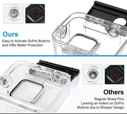 For GoPro Hero 11 10 9 Black Waterproof Housing Case 60M Diving Protective Underwater Shell Cover M 6