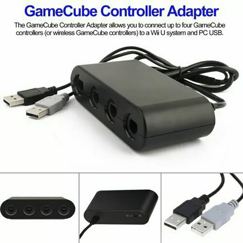 GameCube Controller Adapter For Nintendo Switch Wii U  PC With Turbo Function 3
