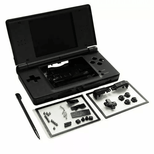 Full Replacement Housing Shell Screen Lens Kit for Nintendo DS Lite NDSL Console – Black Repair Case
