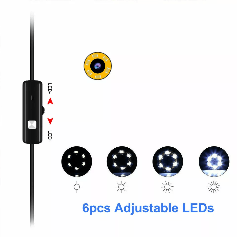 USB Snake Endoscope Borescope HD Camera Scope For Android  TypeC Devices 5