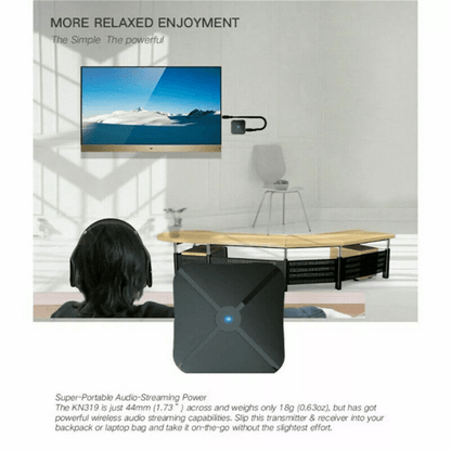 2in1 Bluetooth Transmitter Receiver Wireless Adapter For TV Home Stereo Car Speaker Audio Dongle Wi 1