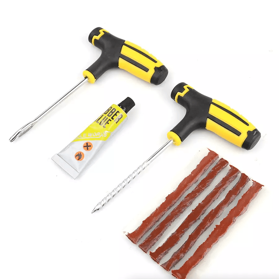 Tire Repair Kit Heavy Duty DIY Flat Tire Plug Patch Set For Car Truck Motorcycle SUV ATV  Home Gara 4